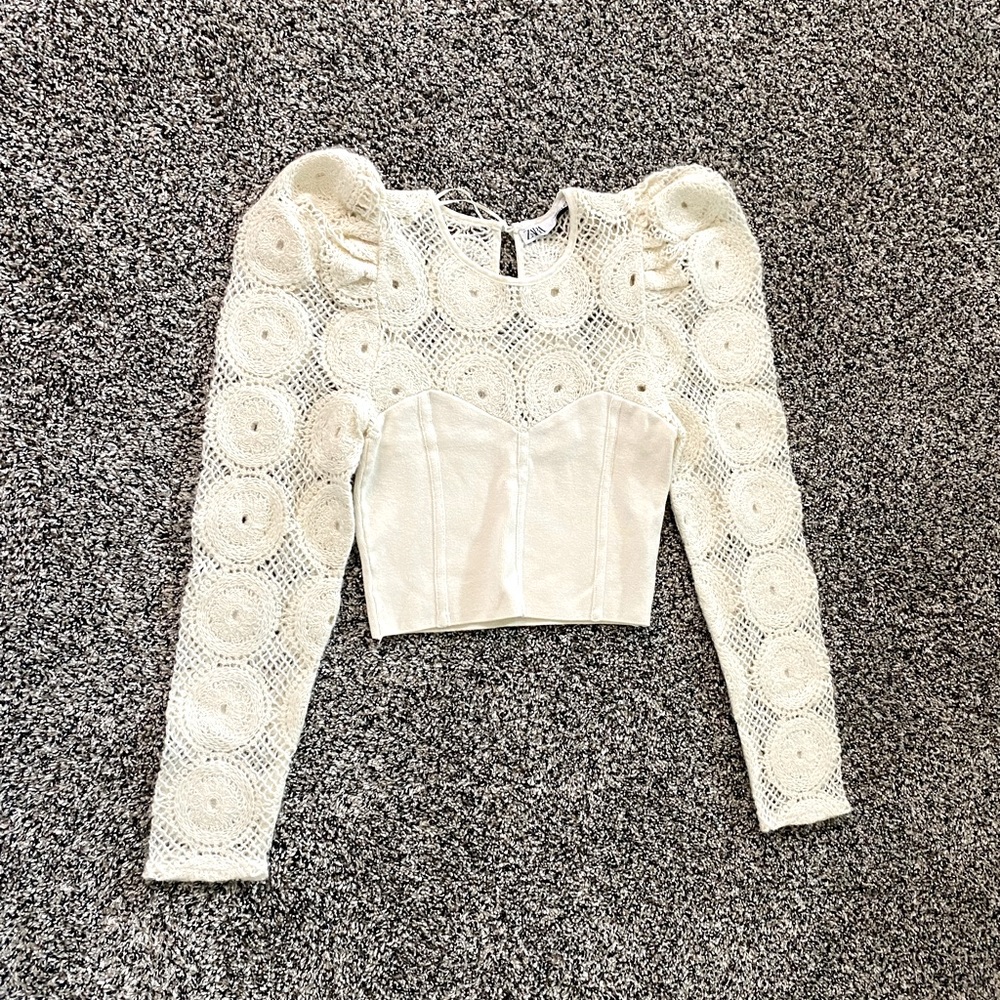 Crochet corset top